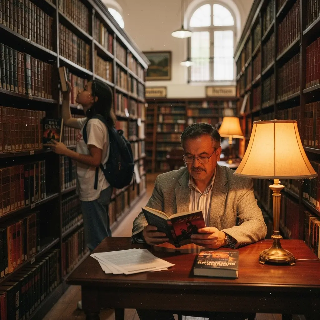 An old-fashioned typewriter with a blank sheet of paper, symbolizing the mystery of untold stories.
